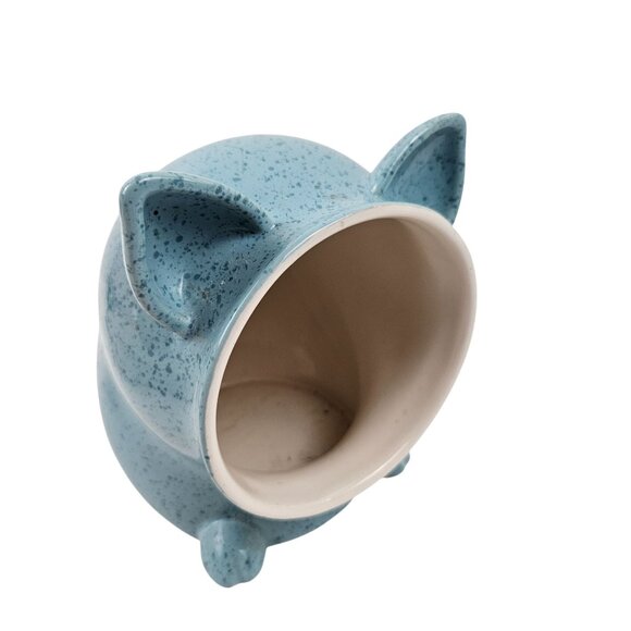Paula Deen Other - Paula Deen Salt Cellar Pig Speckled Blue Ceramic Kitchen Farmhouse Decor